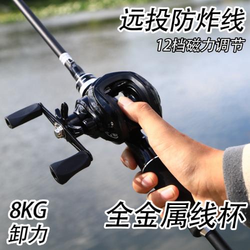 防炸線(xiàn)水滴輪遠(yuǎn)投魚(yú)輪路亞輪魚(yú)輪微物魚(yú)線(xiàn)輪海竿輪魚(yú)線(xiàn)輪-紅色全金屬線(xiàn)杯水滴輪【右】